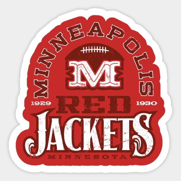 Minneapolis Red Jackets Sticker by MindsparkCreative
